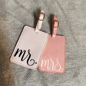 Mr. and Mrs. Luggage Tags